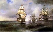 unknow artist Seascape, boats, ships and warships. 140 oil painting on canvas